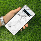 White Marble Patter Glass Case Cover for Samsung - ShopOnCliQ