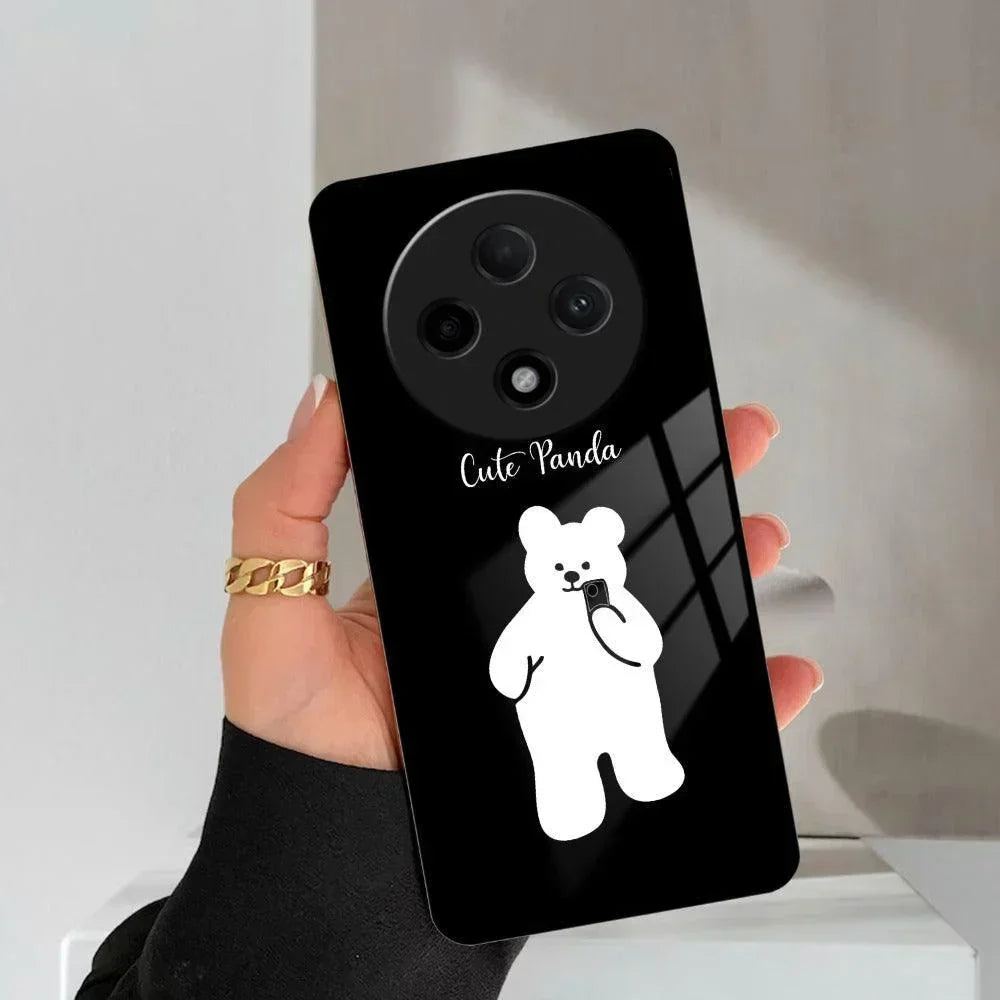 White Panda Glass Case Cover For Oppo - ShopOnCliQ