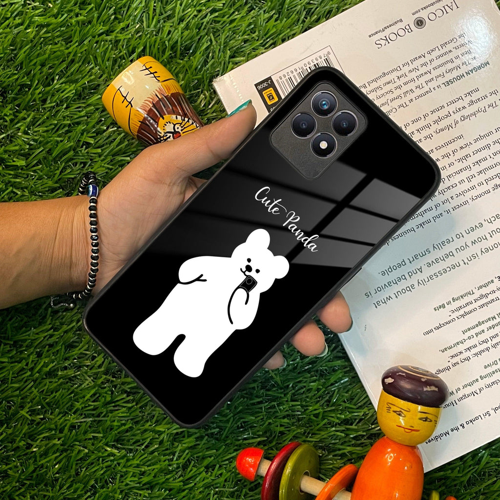 White Panda Glass Case Cover For Realme/Narzo - ShopOnCliQ