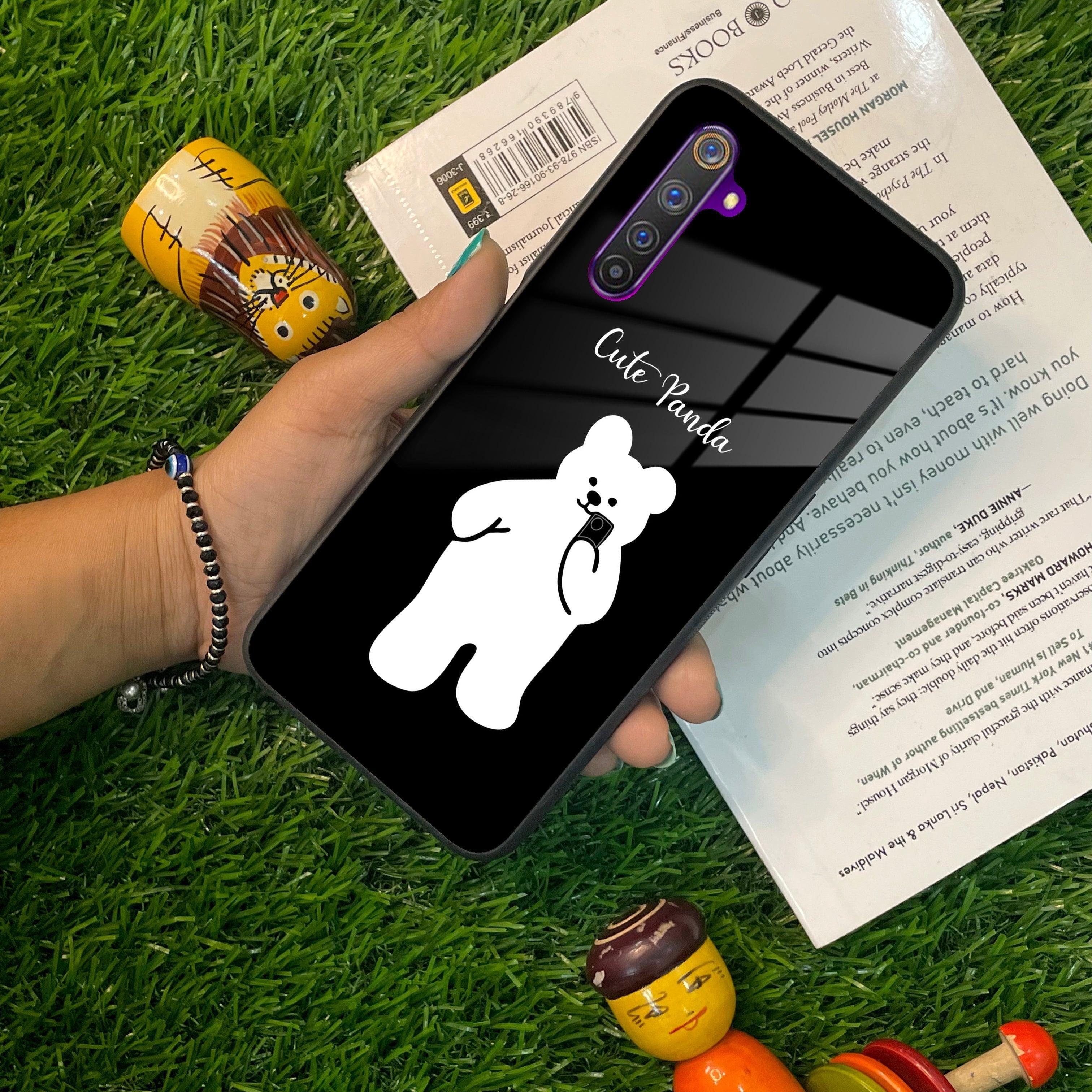 White Panda Glass Case Cover For Realme/Narzo - ShopOnCliQ