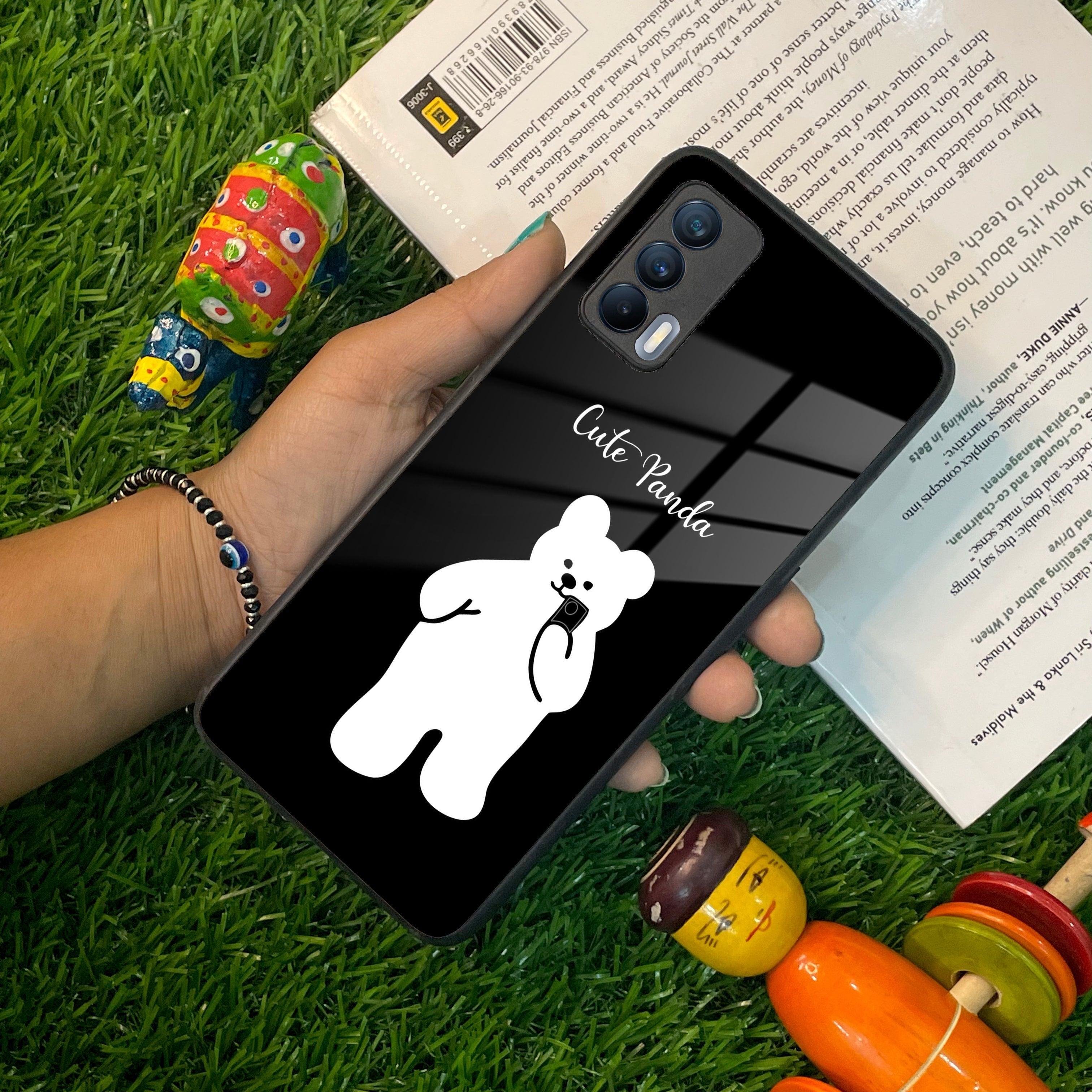 White Panda Glass Case Cover For Realme/Narzo - ShopOnCliQ
