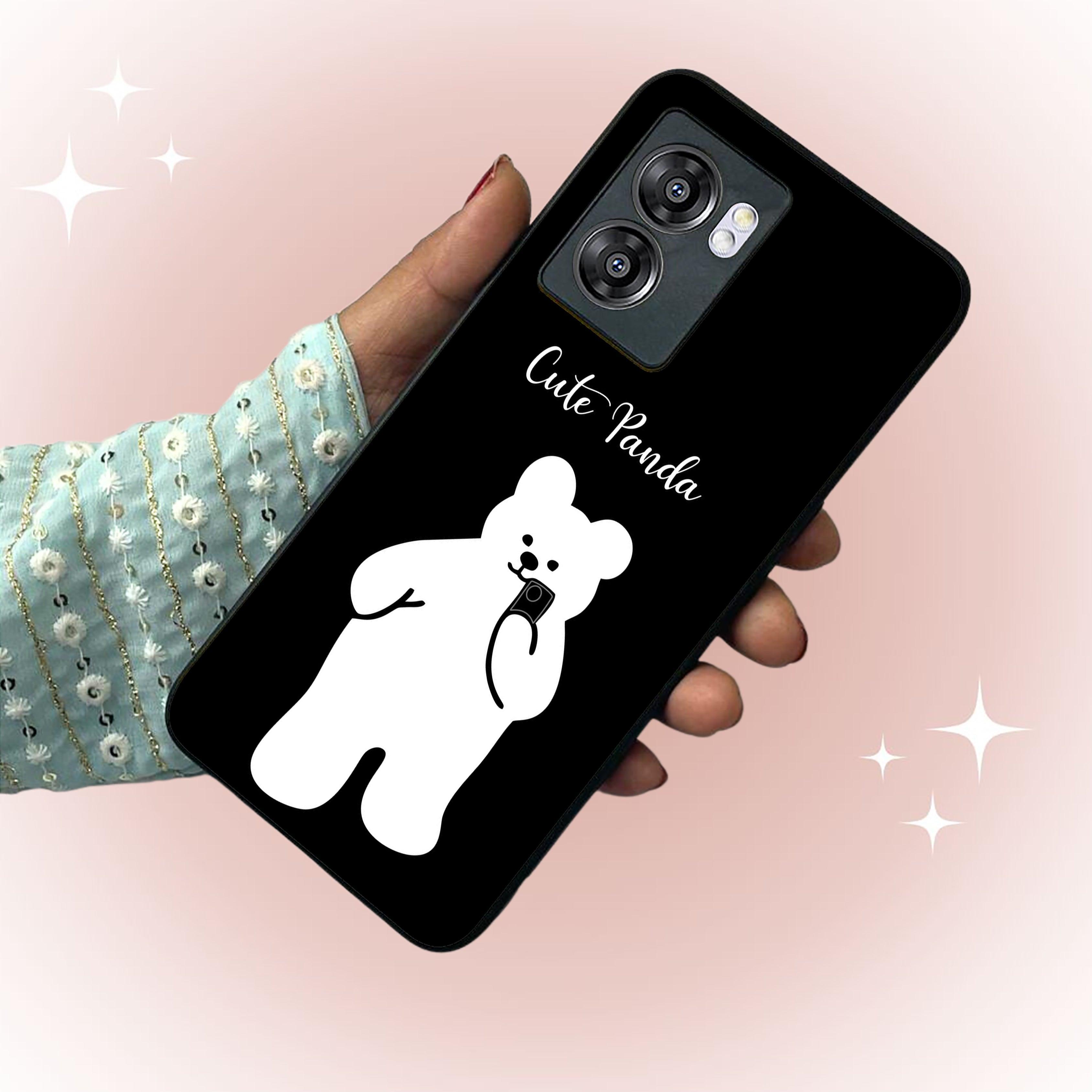 White Panda Glass Case Cover For Realme/Narzo - ShopOnCliQ