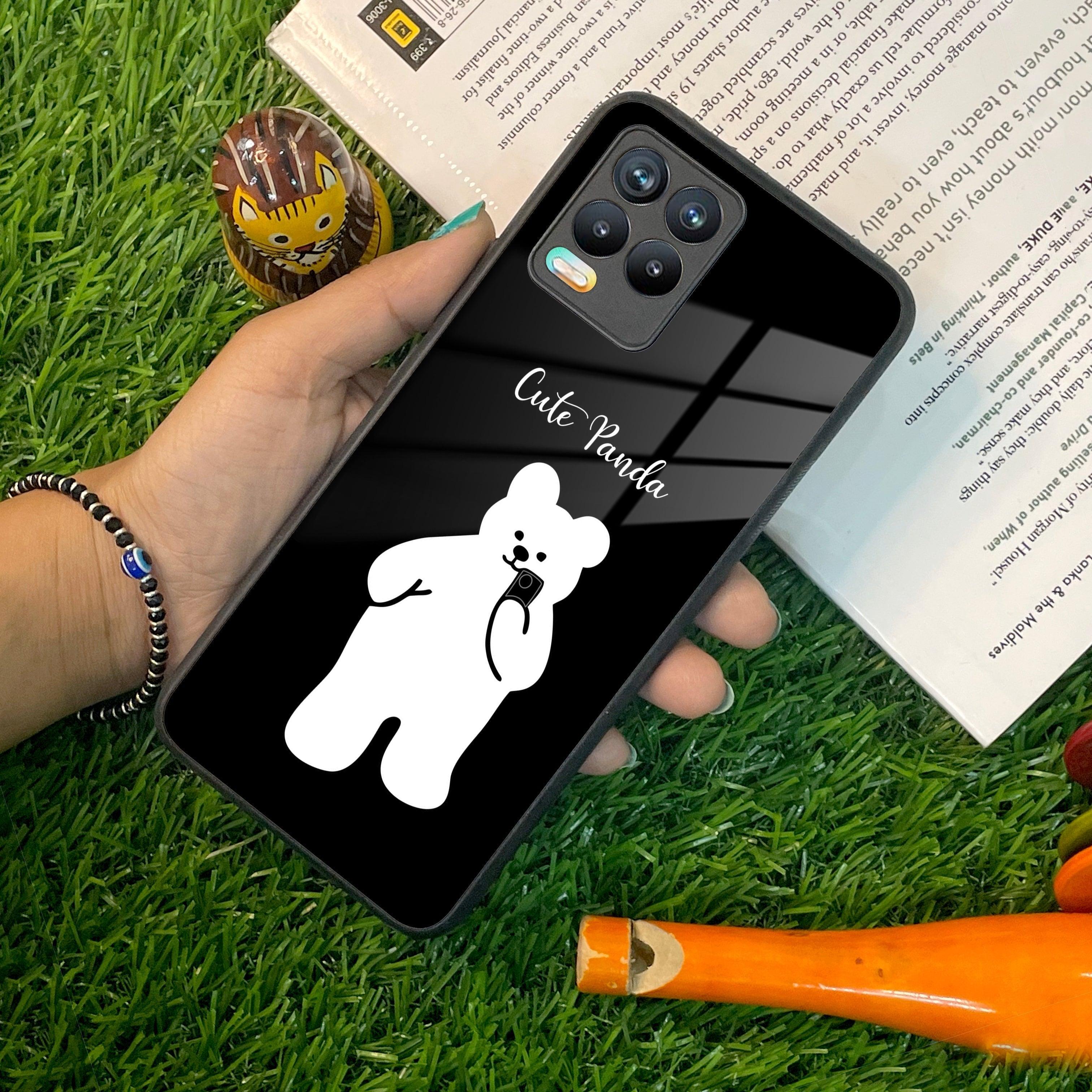 White Panda Glass Case Cover For Realme/Narzo - ShopOnCliQ
