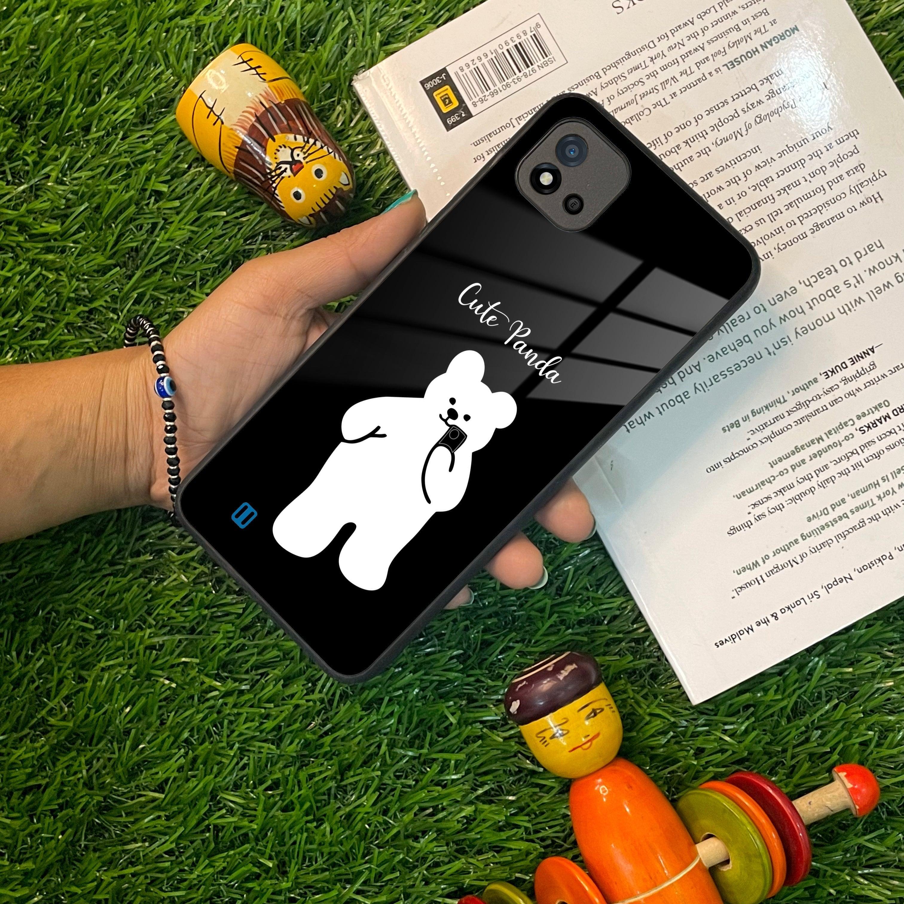 White Panda Glass Case Cover For Realme/Narzo - ShopOnCliQ