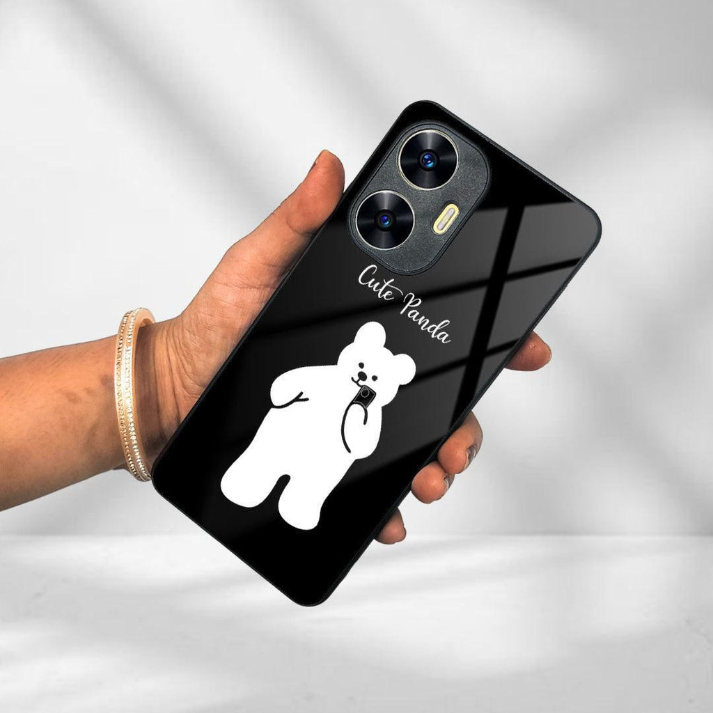 White Panda Glass Case Cover For Realme/Narzo - ShopOnCliQ