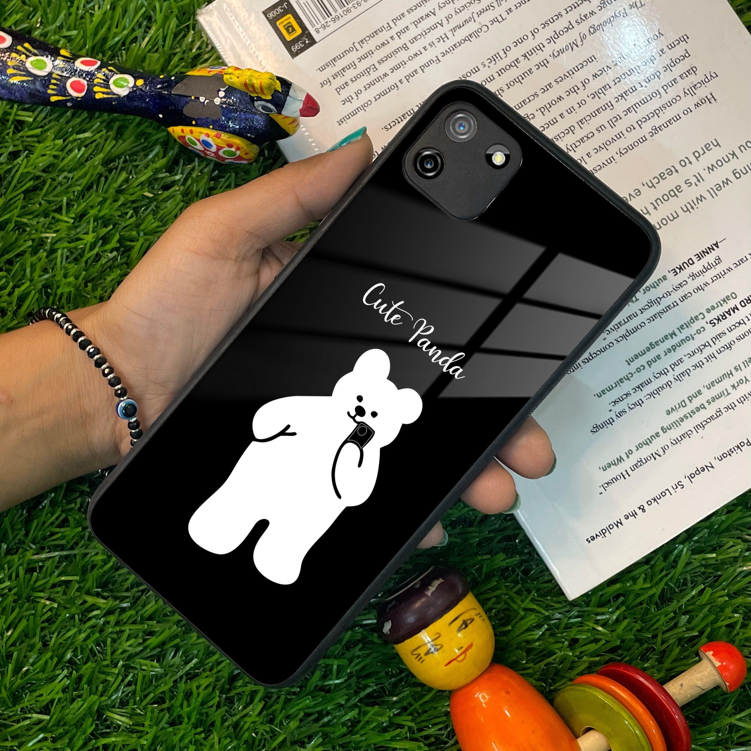 White Panda Glass Case Cover For Realme/Narzo - ShopOnCliQ