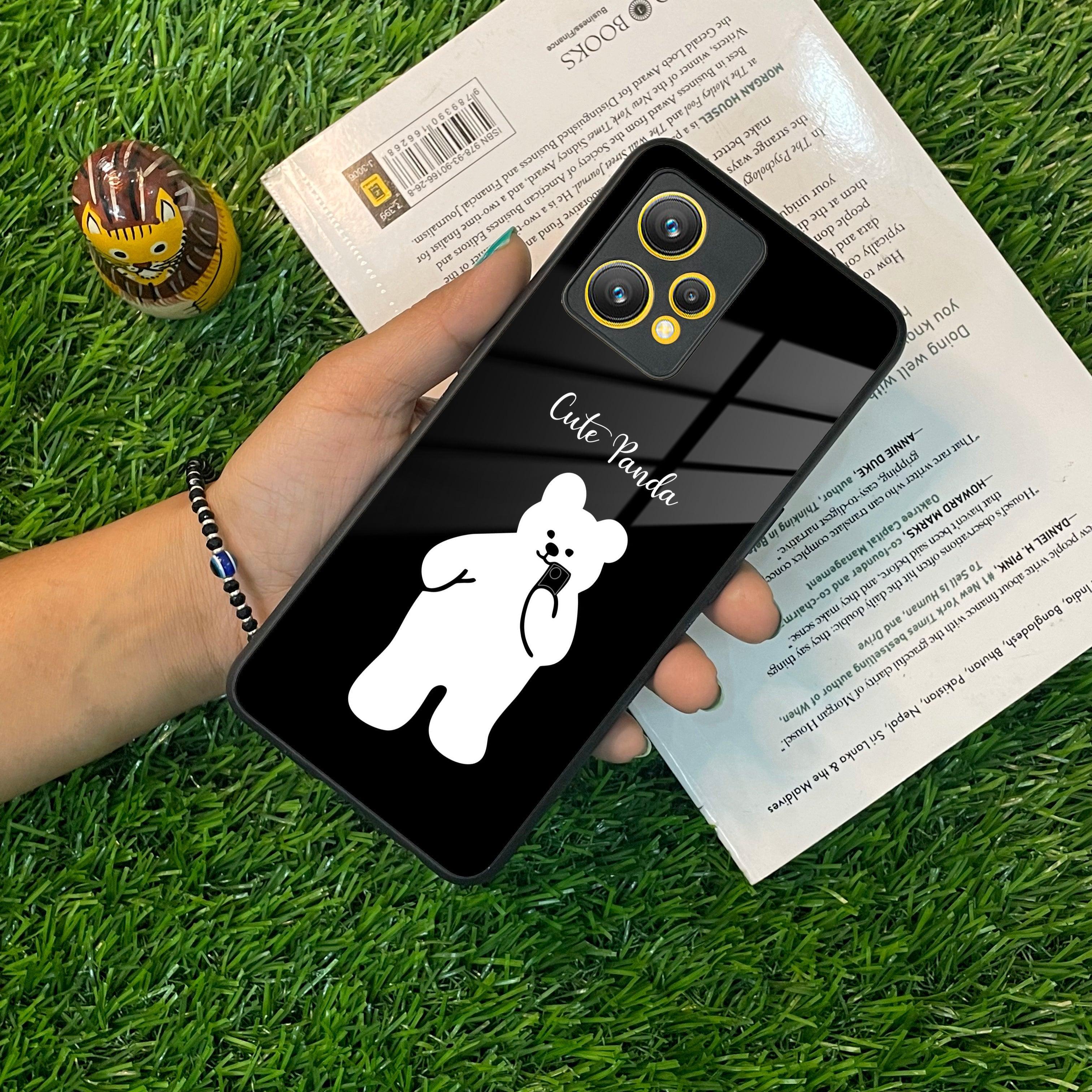 White Panda Glass Case Cover For Realme/Narzo - ShopOnCliQ