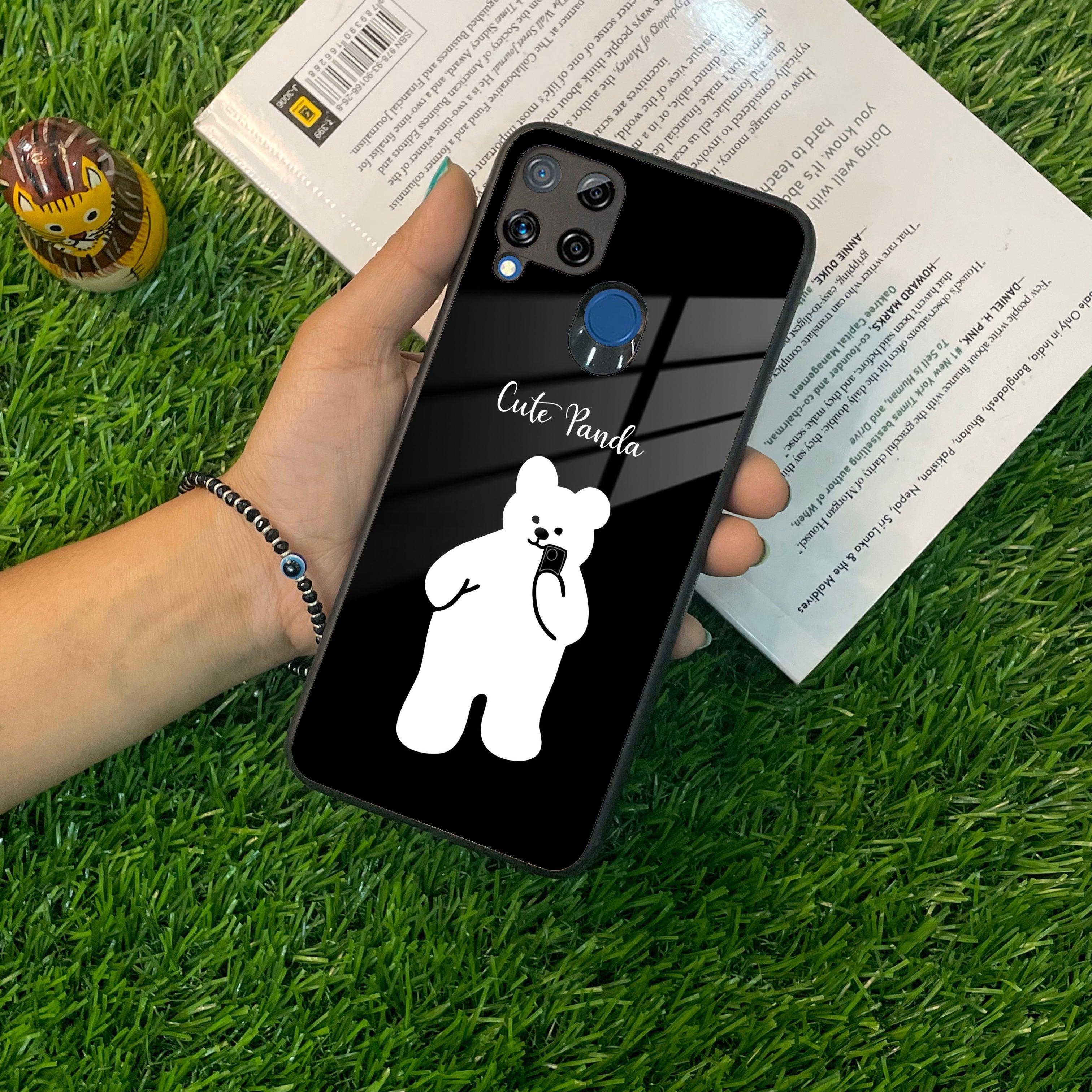 White Panda Glass Case Cover For Realme/Narzo - ShopOnCliQ