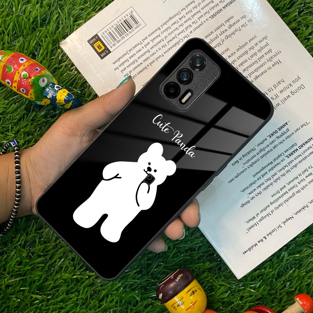 White Panda Glass Case Cover For Realme/Narzo - ShopOnCliQ