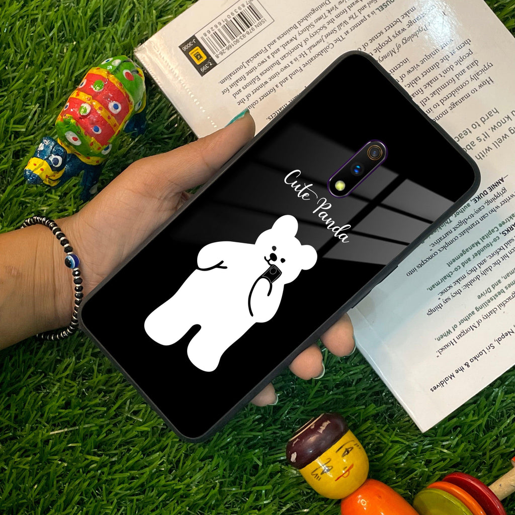 White Panda Glass Case Cover For Realme/Narzo - ShopOnCliQ