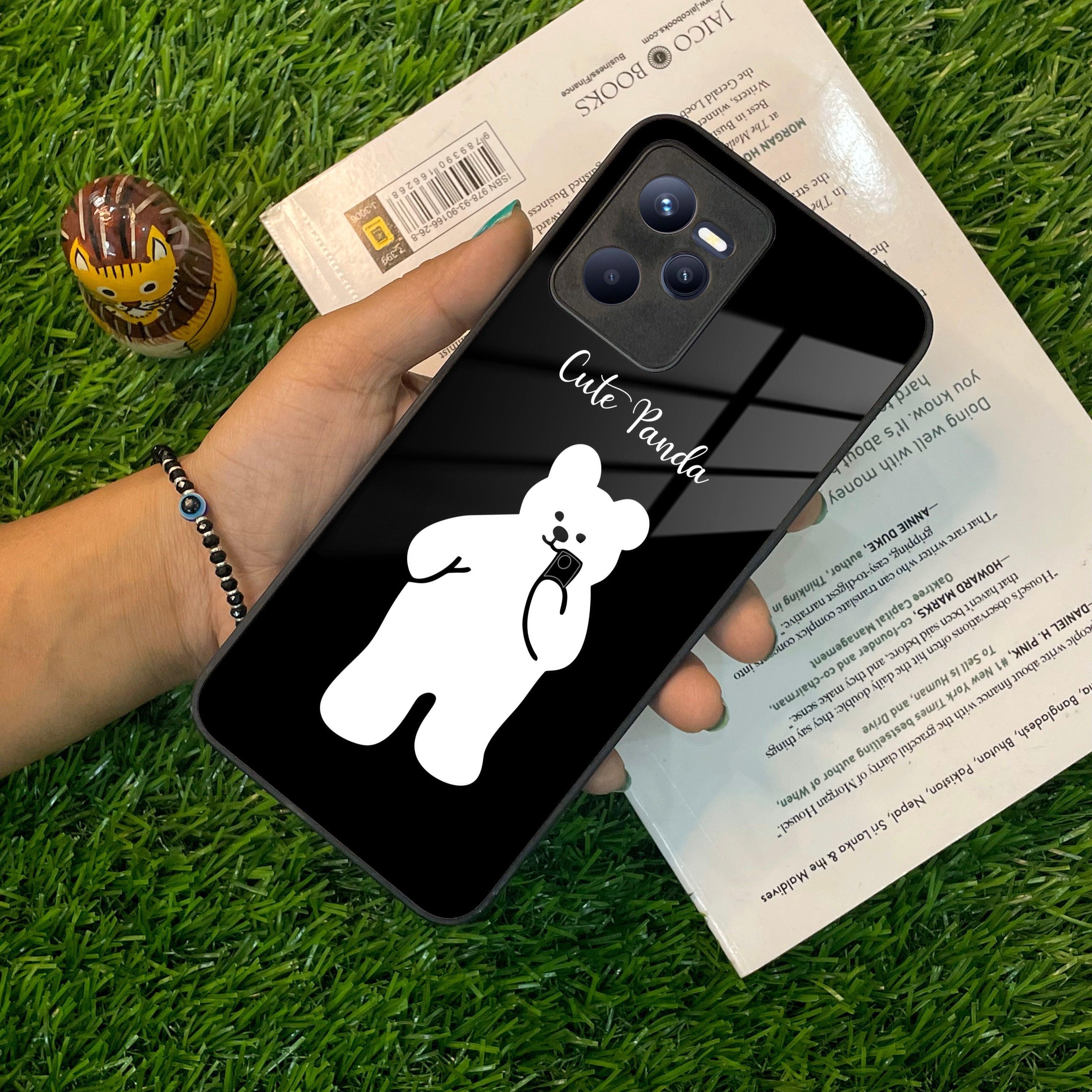 White Panda Glass Case Cover For Realme/Narzo - ShopOnCliQ