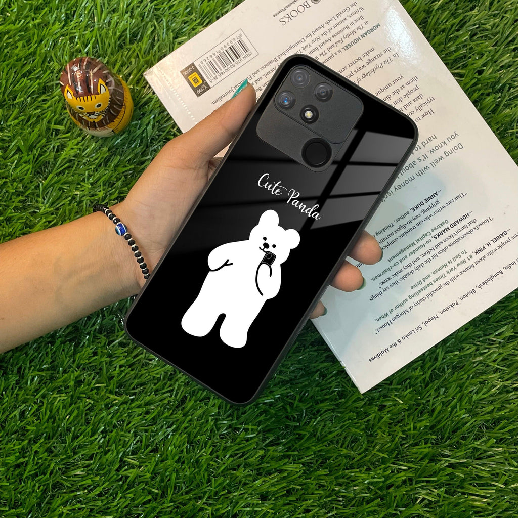 White Panda Glass Case Cover For Realme/Narzo - ShopOnCliQ