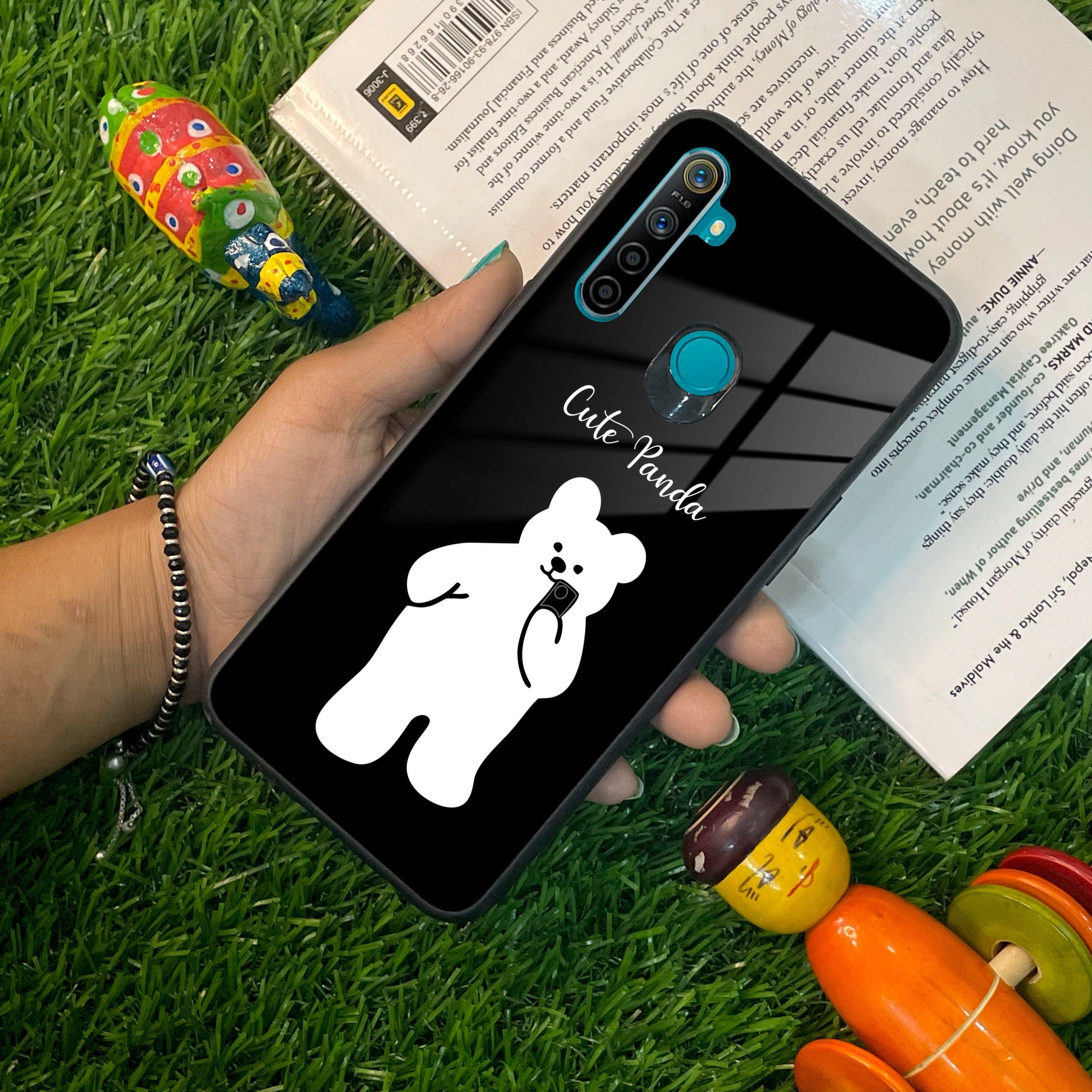 White Panda Glass Case Cover For Realme/Narzo - ShopOnCliQ