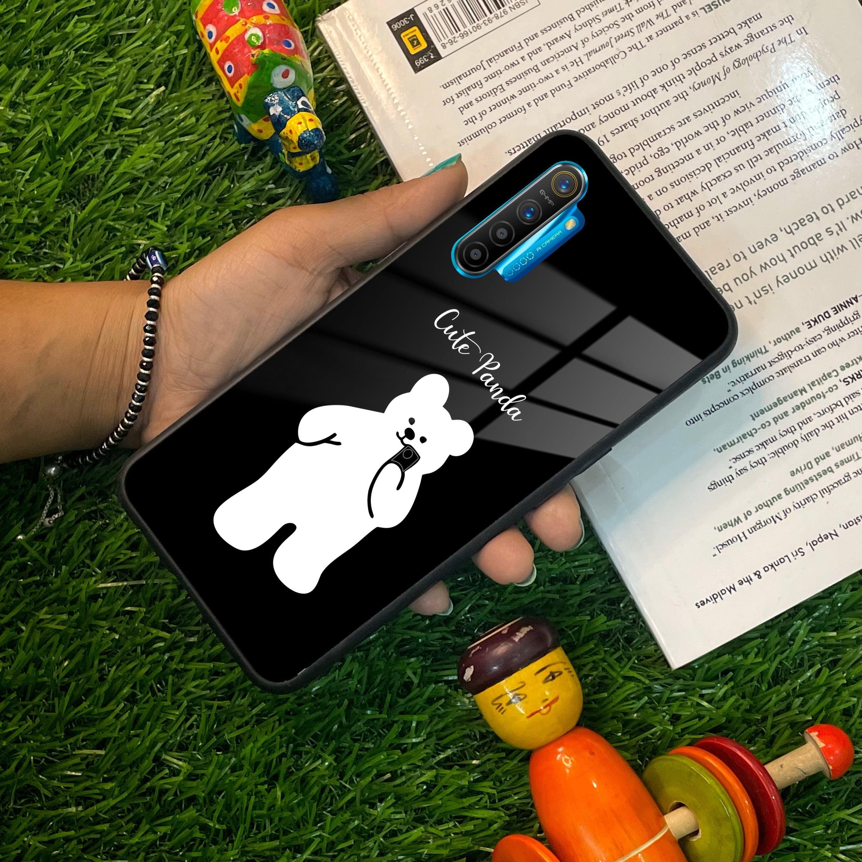 White Panda Glass Case Cover For Realme/Narzo - ShopOnCliQ