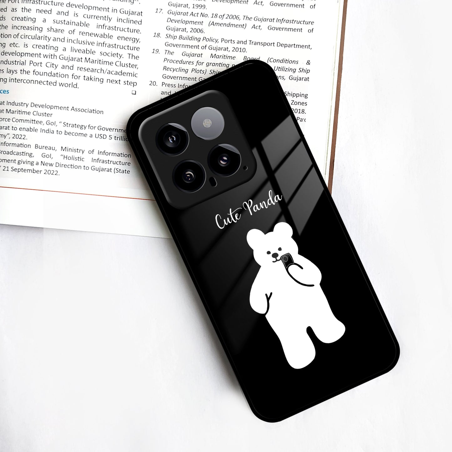 White Panda Glass Case Cover For Redmi/Xiaomi ShopOnCliQ