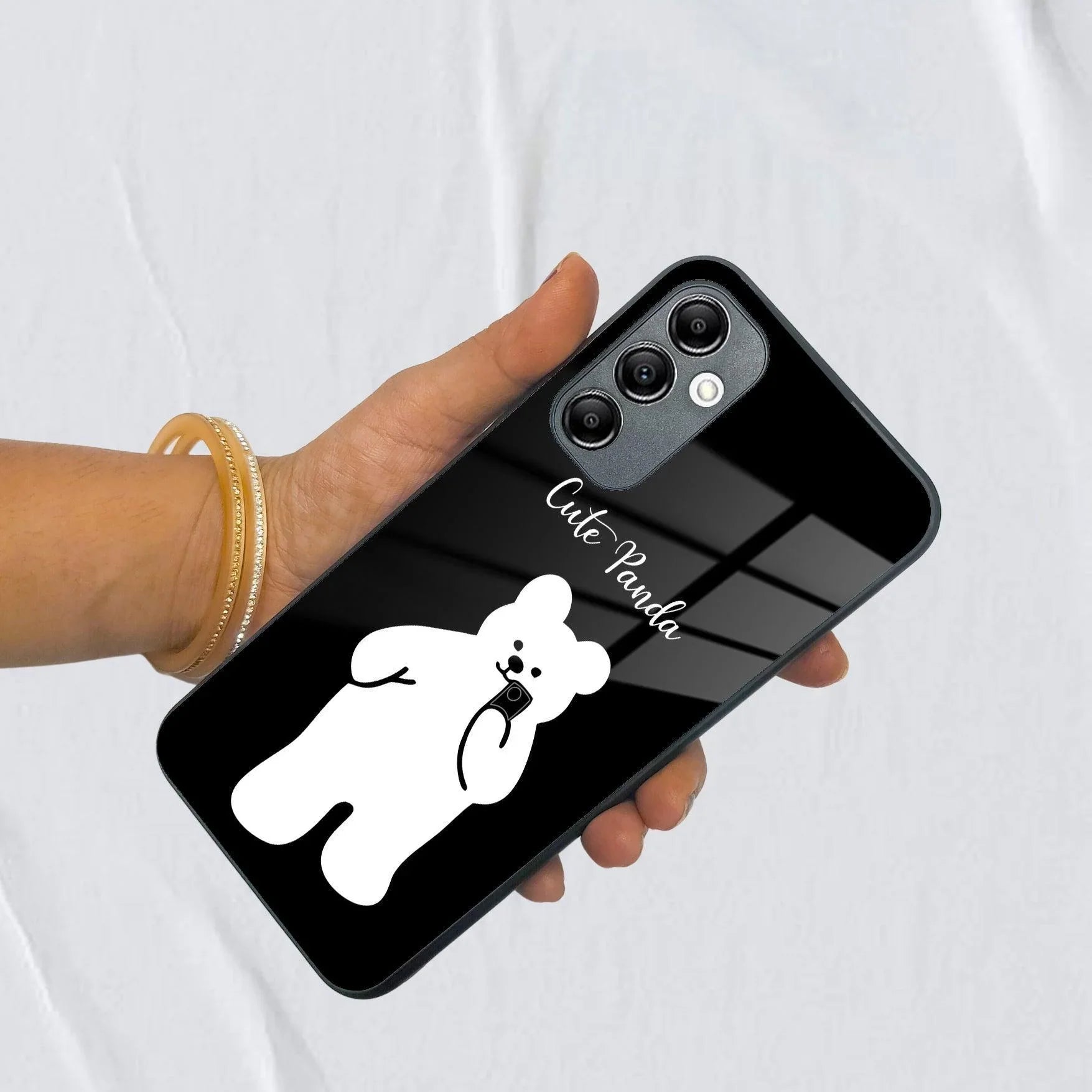 White Panda Glass Case Cover For Samsung - ShopOnCliQ
