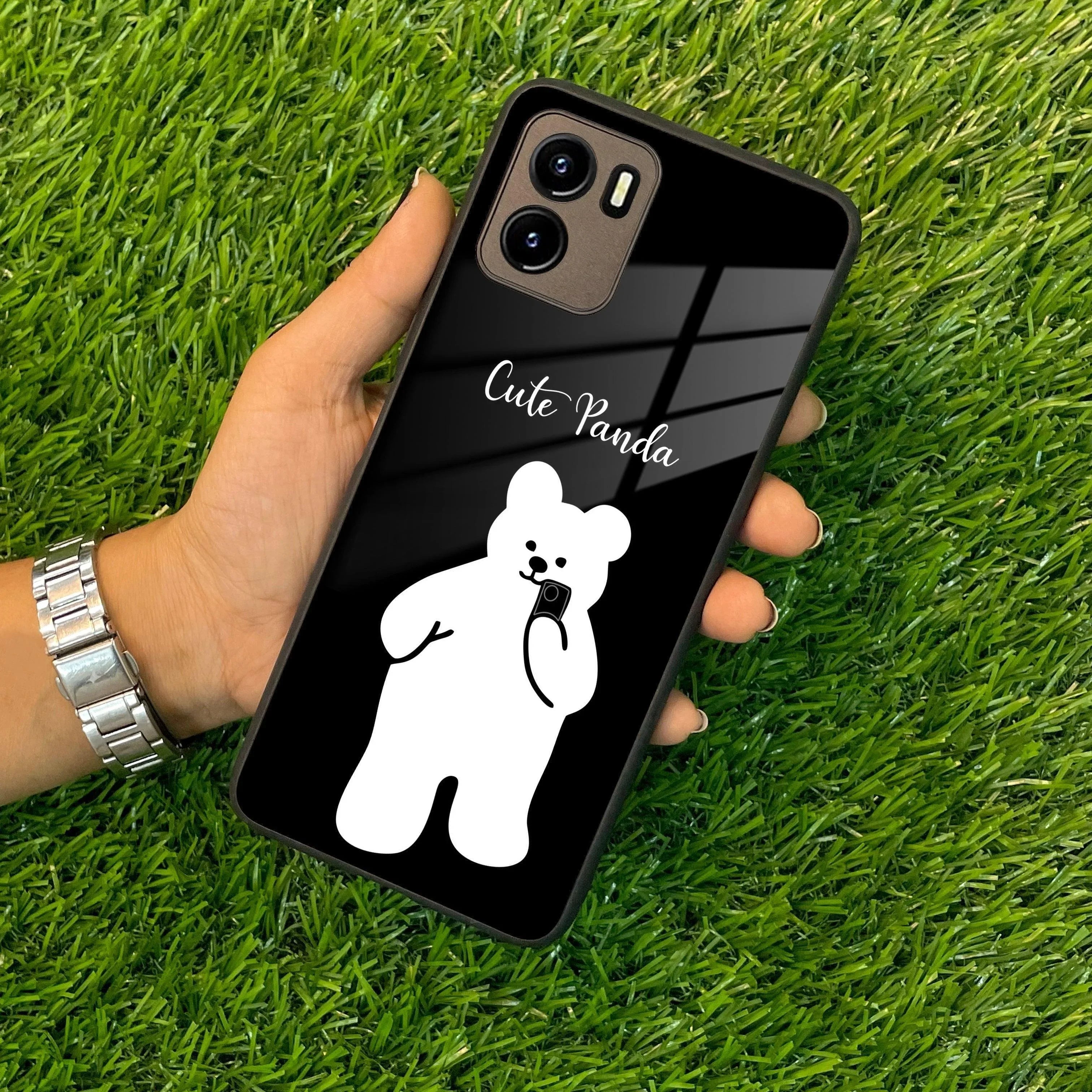 White Panda Glass Case Cover For Vivo - ShopOnCliQ