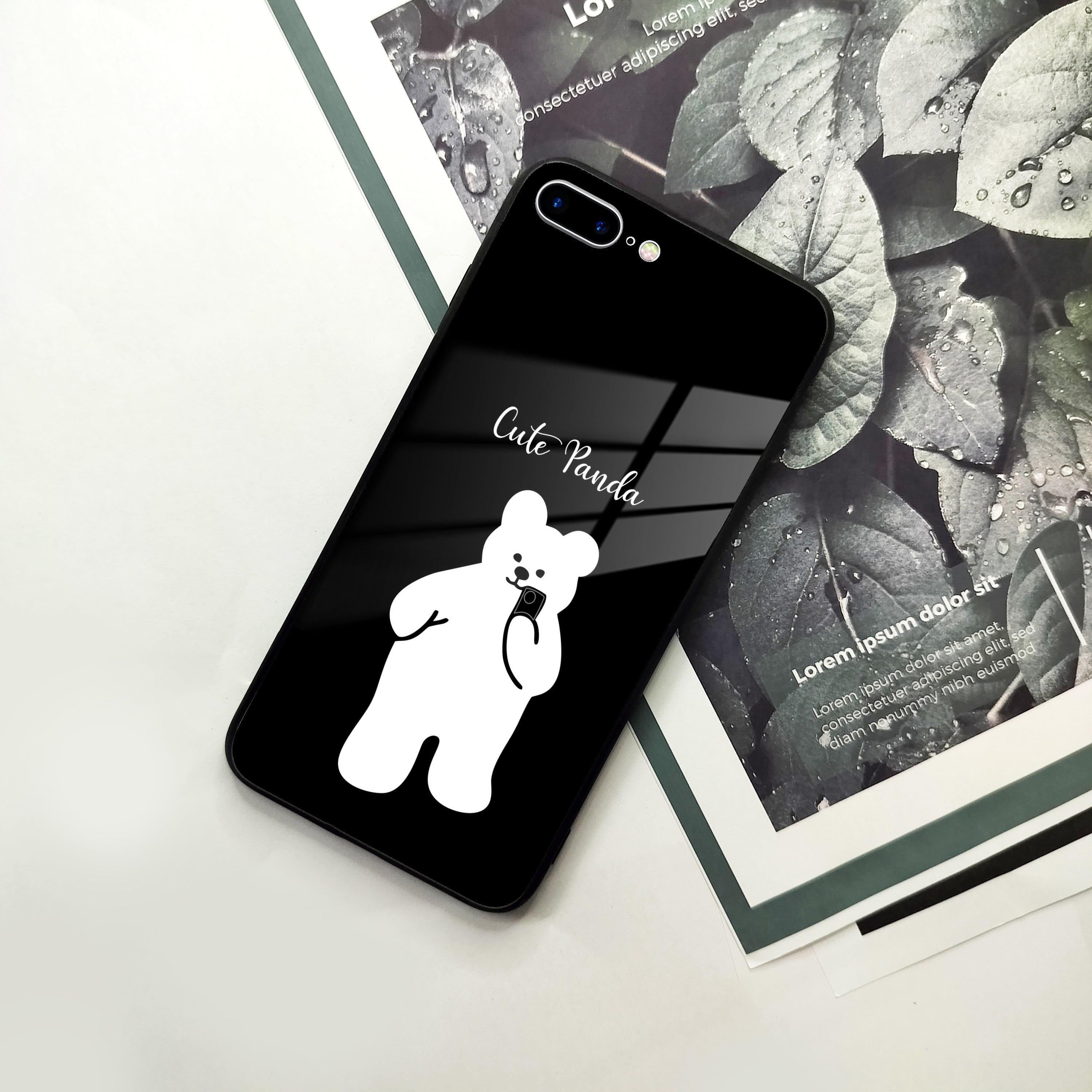 White Panda Glass Case Cover For iPhone - ShopOnCliQ