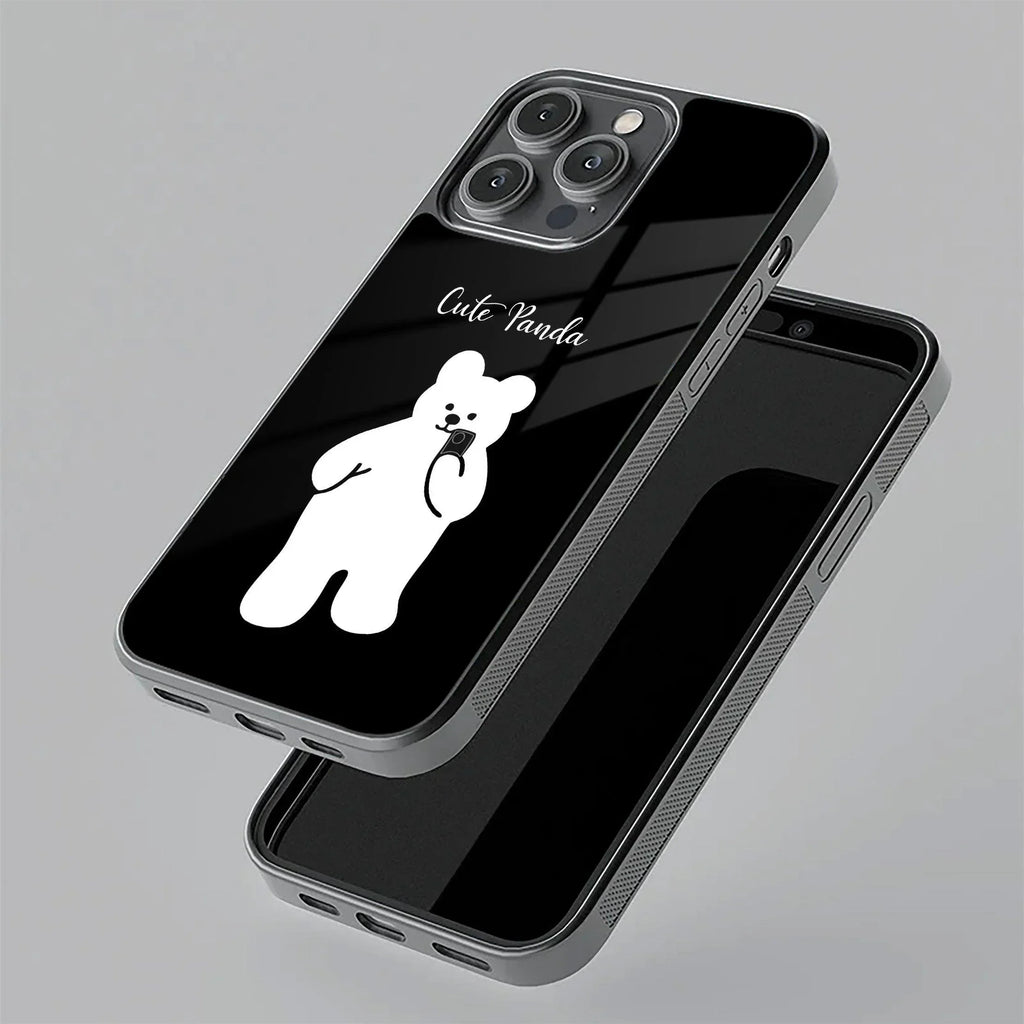 White Panda Glass Case Cover For Oppo - ShopOnCliQ