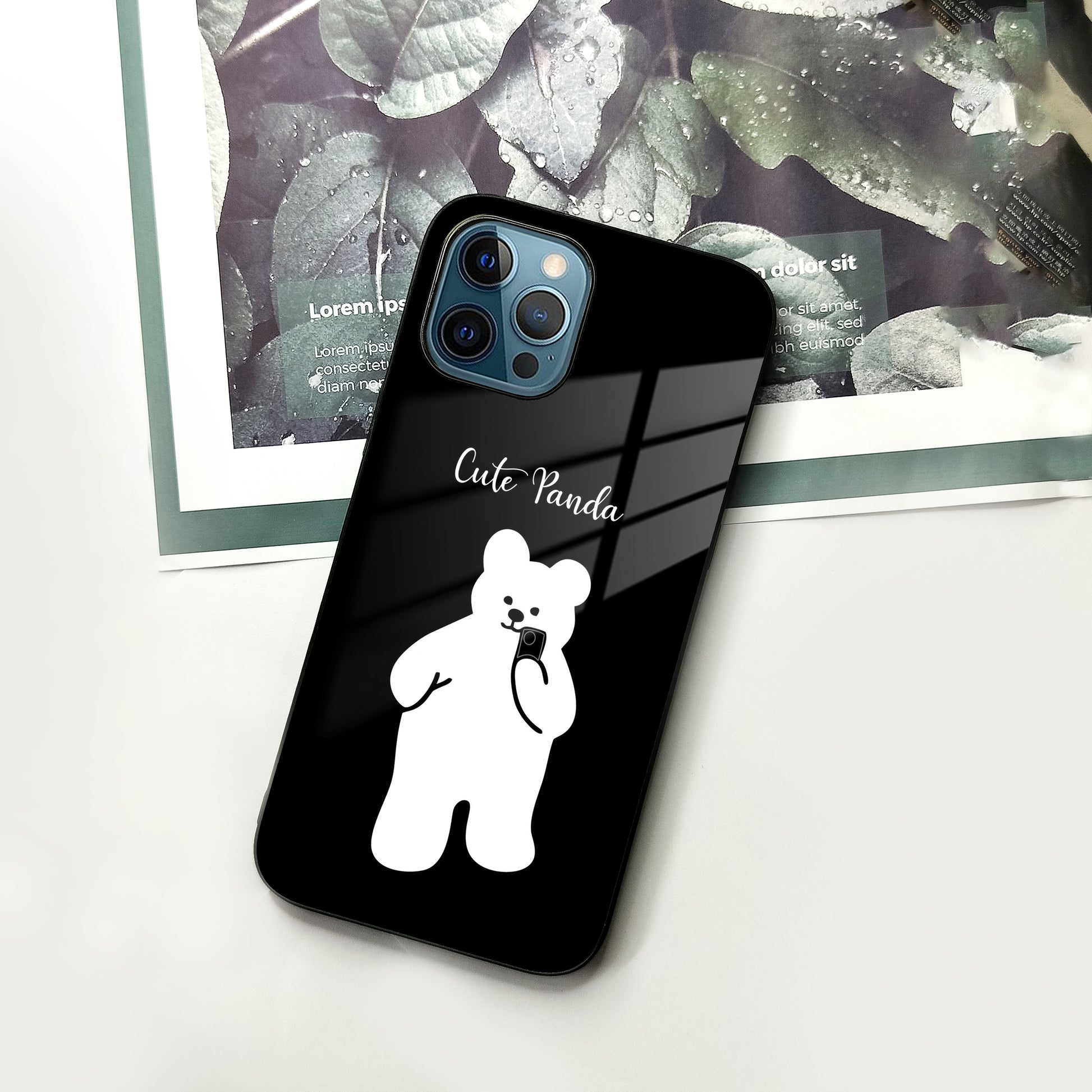 White Panda Glass Case Cover For iPhone ShopOnCliQ