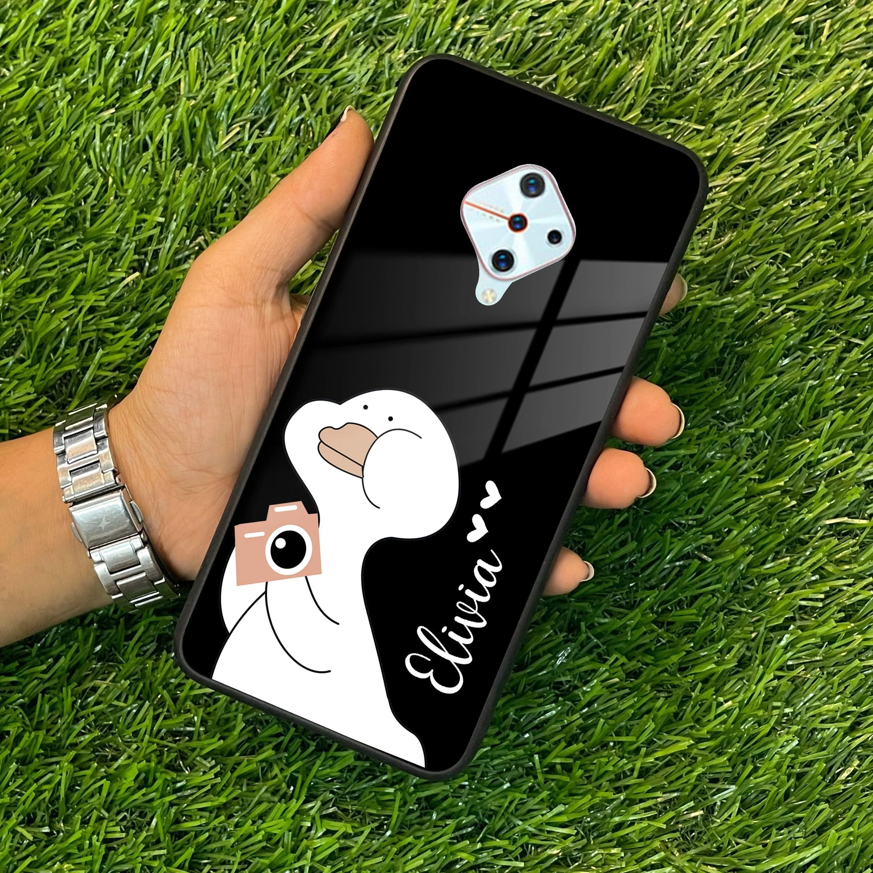 White Duck Glass Case Cover For Vivo - ShopOnCliQ