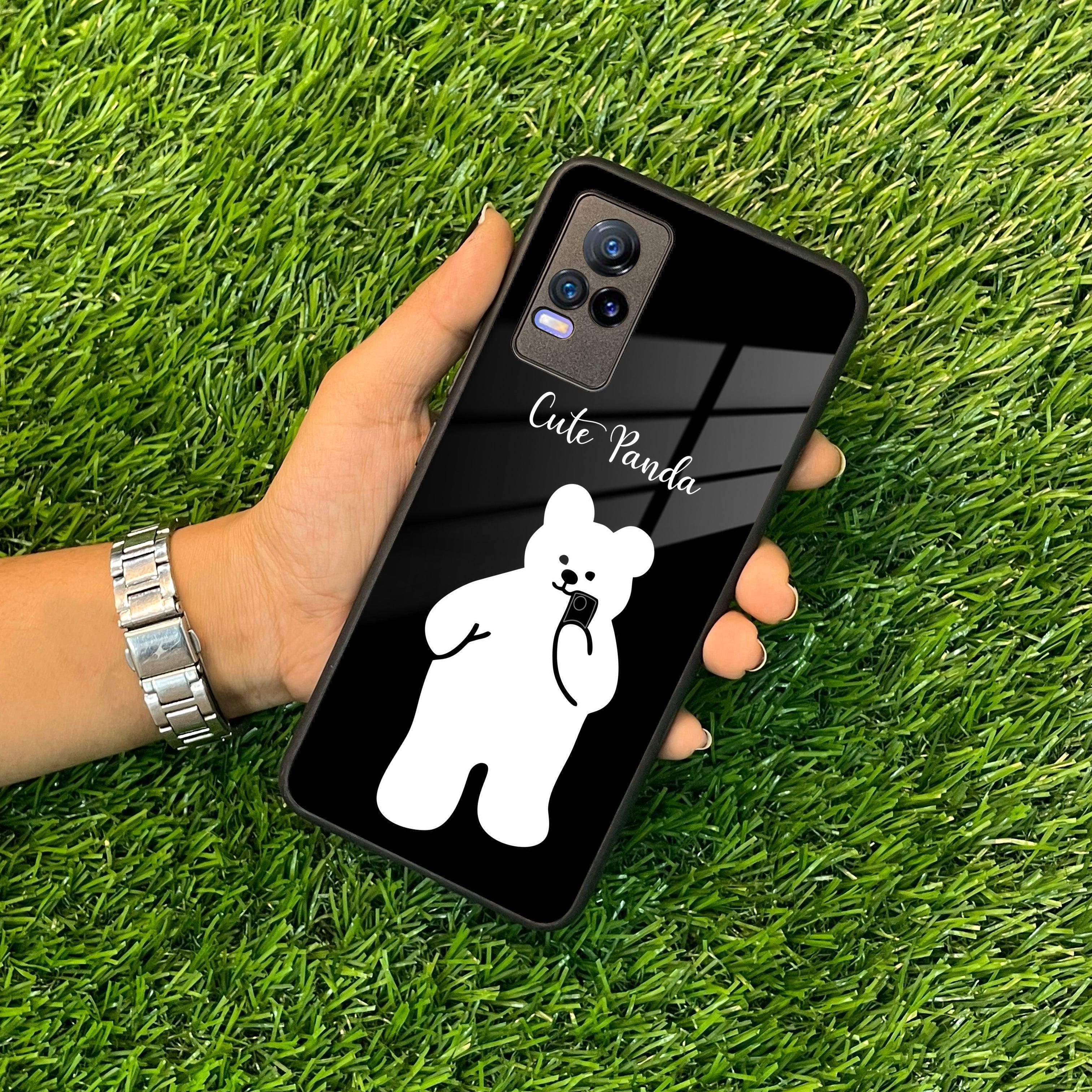 White Panda Glass Case Cover For Vivo - ShopOnCliQ
