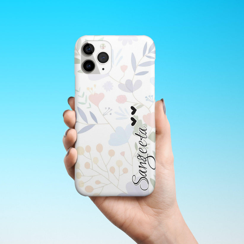 Wildfloral Print Matte Finish Phone Case Cover For iPhone
