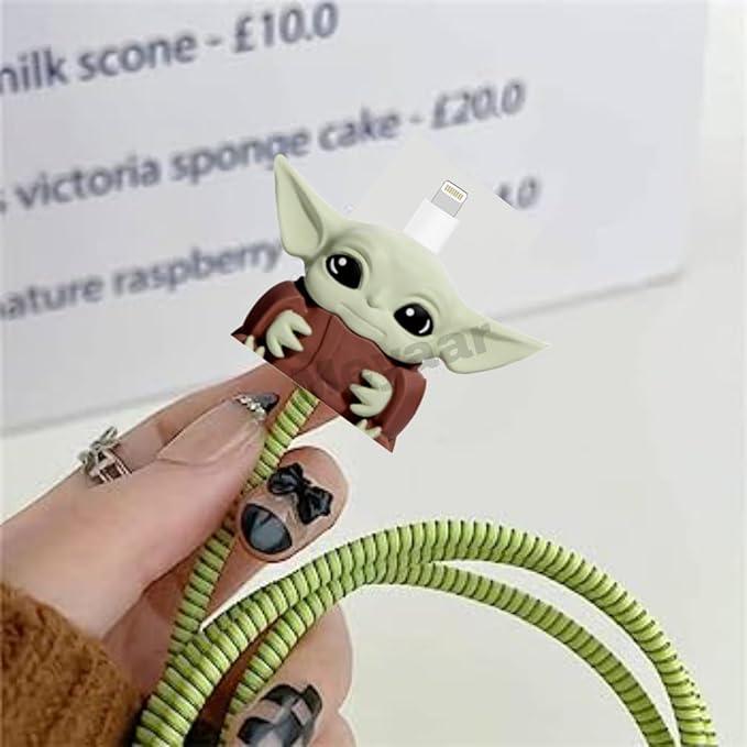 Yoda 3D Cartoon Silicone Charger Cover for iPhone 18W/20W - 360° Full Protection - ShopOnCliQ