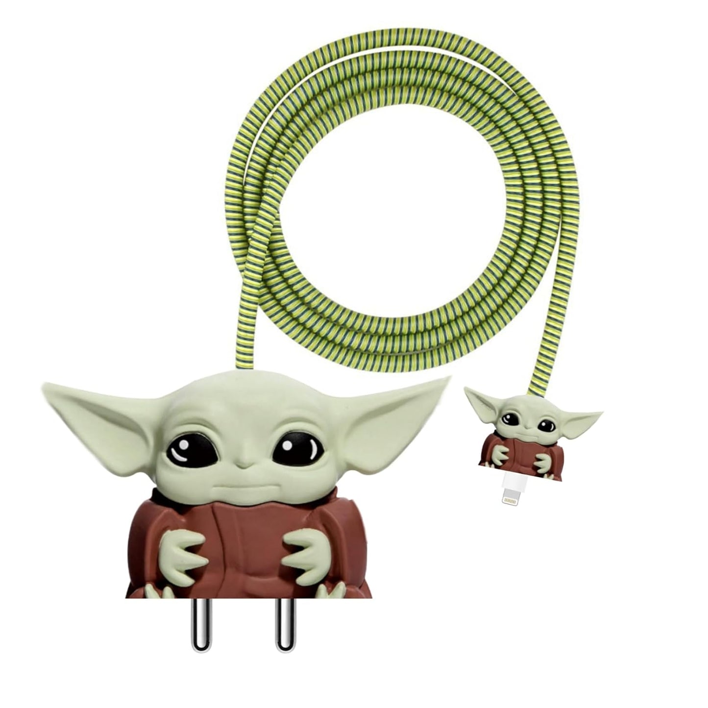 Yoda 3D Cartoon Silicone Charger Cover for iPhone 18W/20W - 360° Full Protection ShopOnCliQ