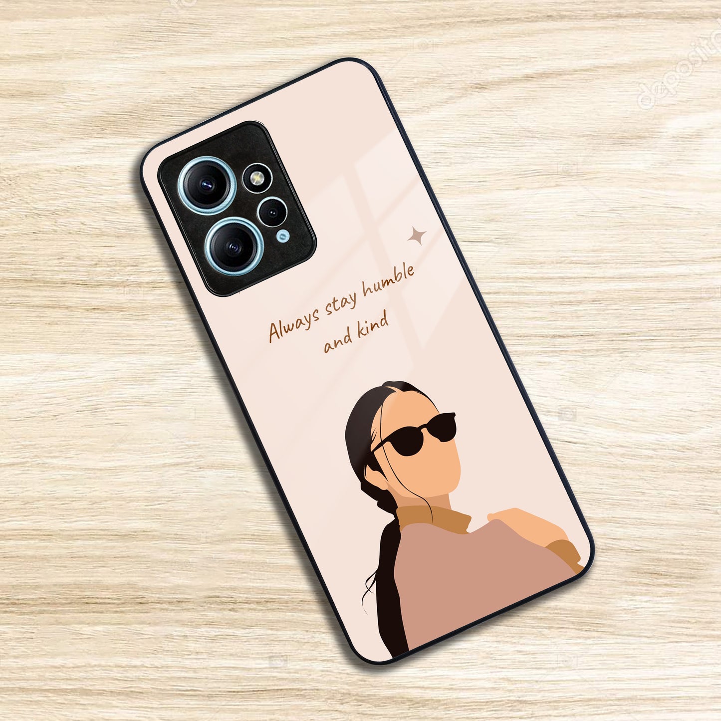 Always Stay Humble And Kind Glass Phone Cover for Redmi/Xiaomi