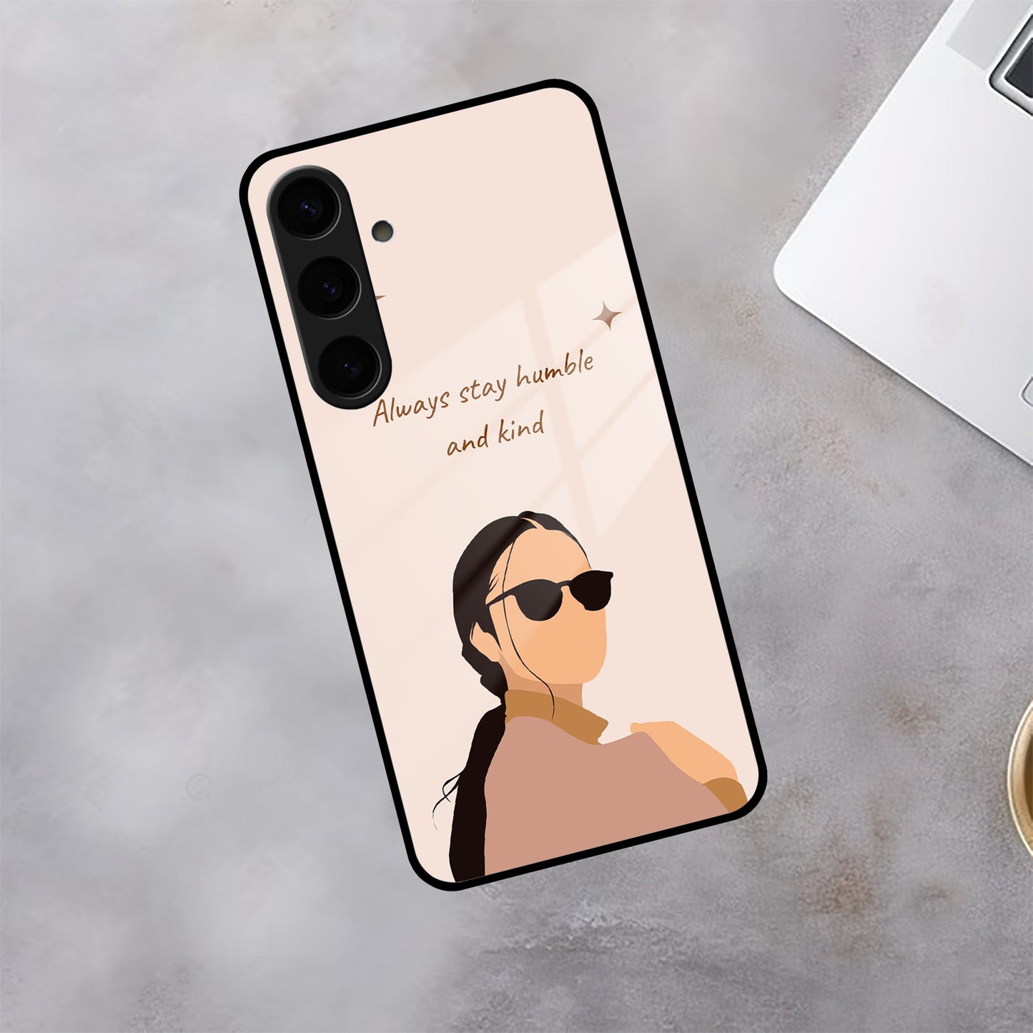 Always Stay Humble And Kind Glass Phone Cover for Samsung
