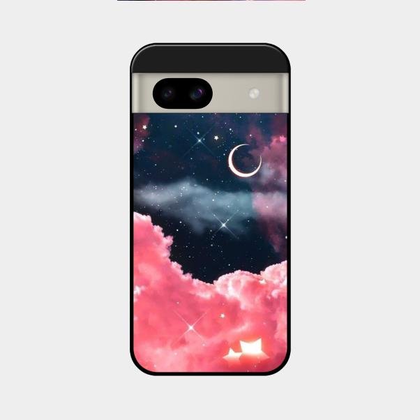 Aesthetic Cloud Glass Case Cover For Google Pixel 8A 5G