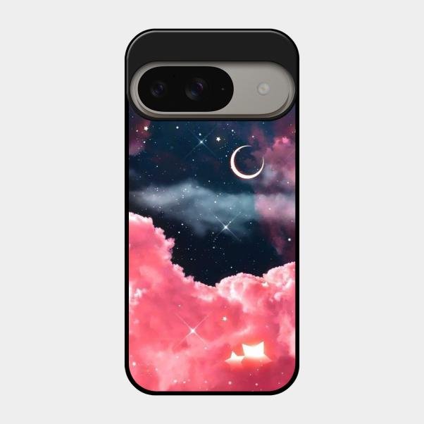 Aesthetic Cloud Glass Case Cover For Google Pixel 9 5G