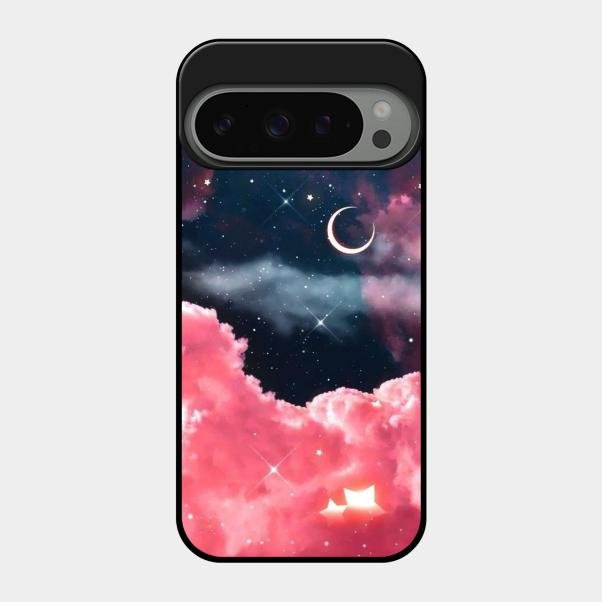 Aesthetic Cloud Glass Case Cover For Google Pixel 9 Pro 5G