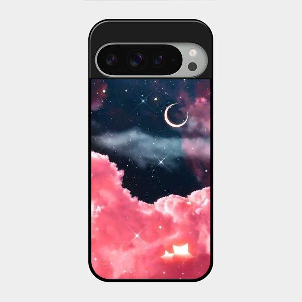 Aesthetic Cloud Glass Case Cover For Google Pixel 9 Pro Xl