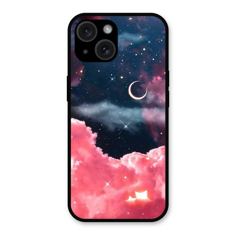 Aesthetic Cloud Glass Case Cover For iPhone 15 Plus