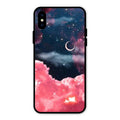 Aesthetic Cloud Glass Case Cover For iPhone XS