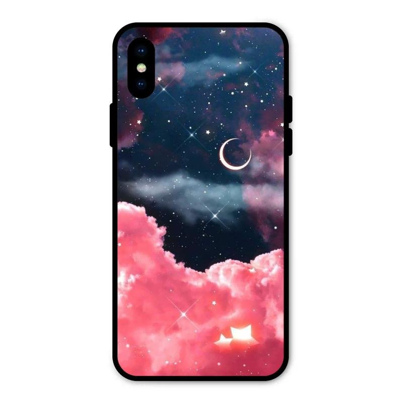 Aesthetic Cloud Glass Case Cover For iPhone XS