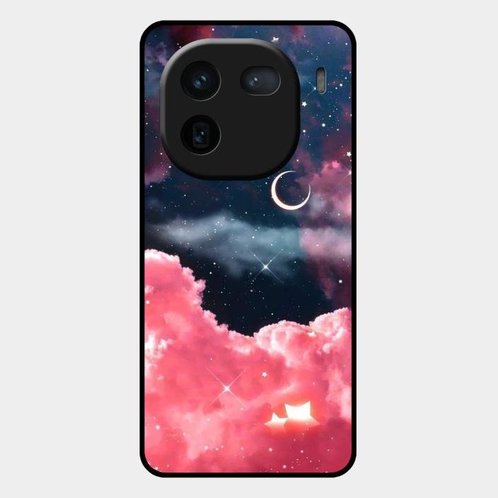 Aesthetic Cloud Glass Case Cover For Iqoo 12 5G