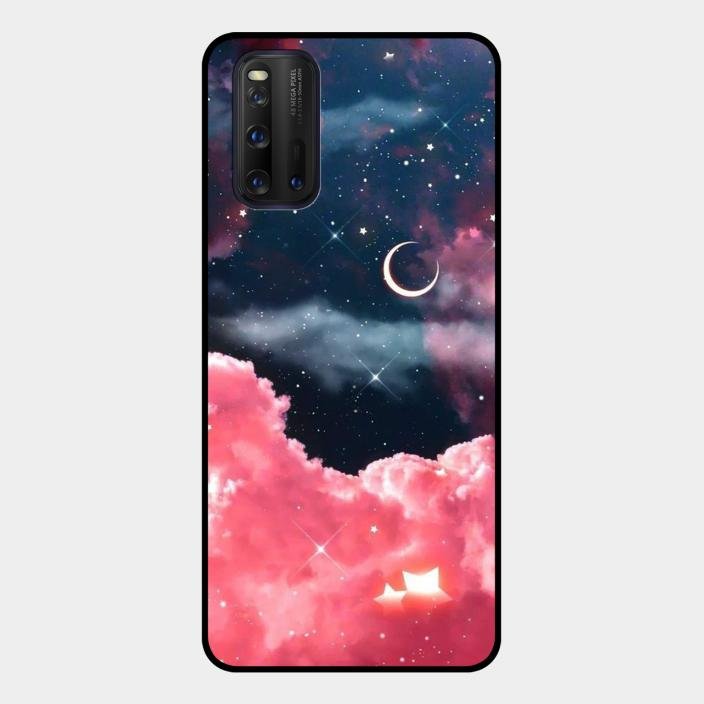 Aesthetic Cloud Glass Case Cover For Iqoo 3 5G