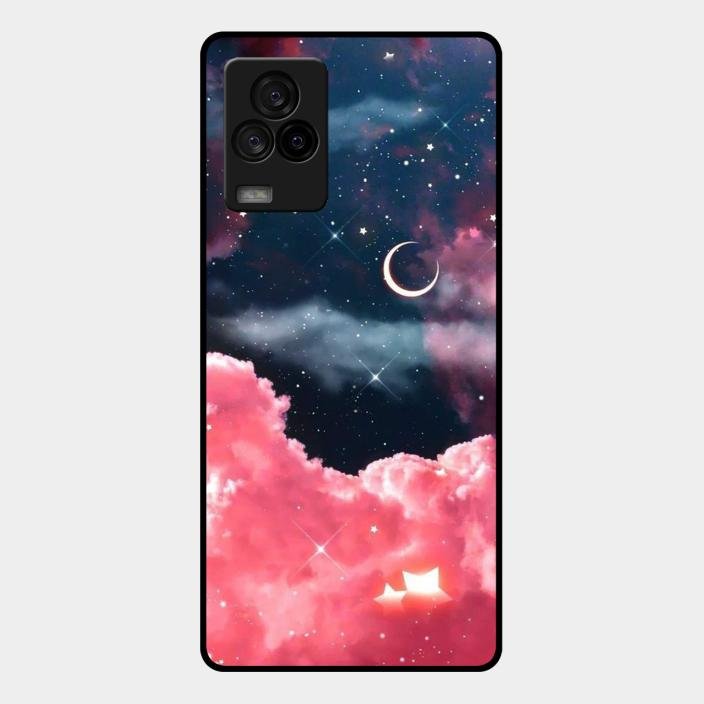 Aesthetic Cloud Glass Case Cover For Iqoo 7 Legend 5G