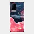 Aesthetic Cloud Glass Case Cover For Iqoo 9 5G