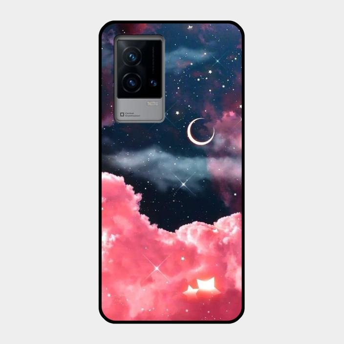 Aesthetic Cloud Glass Case Cover For Iqoo 9 5G