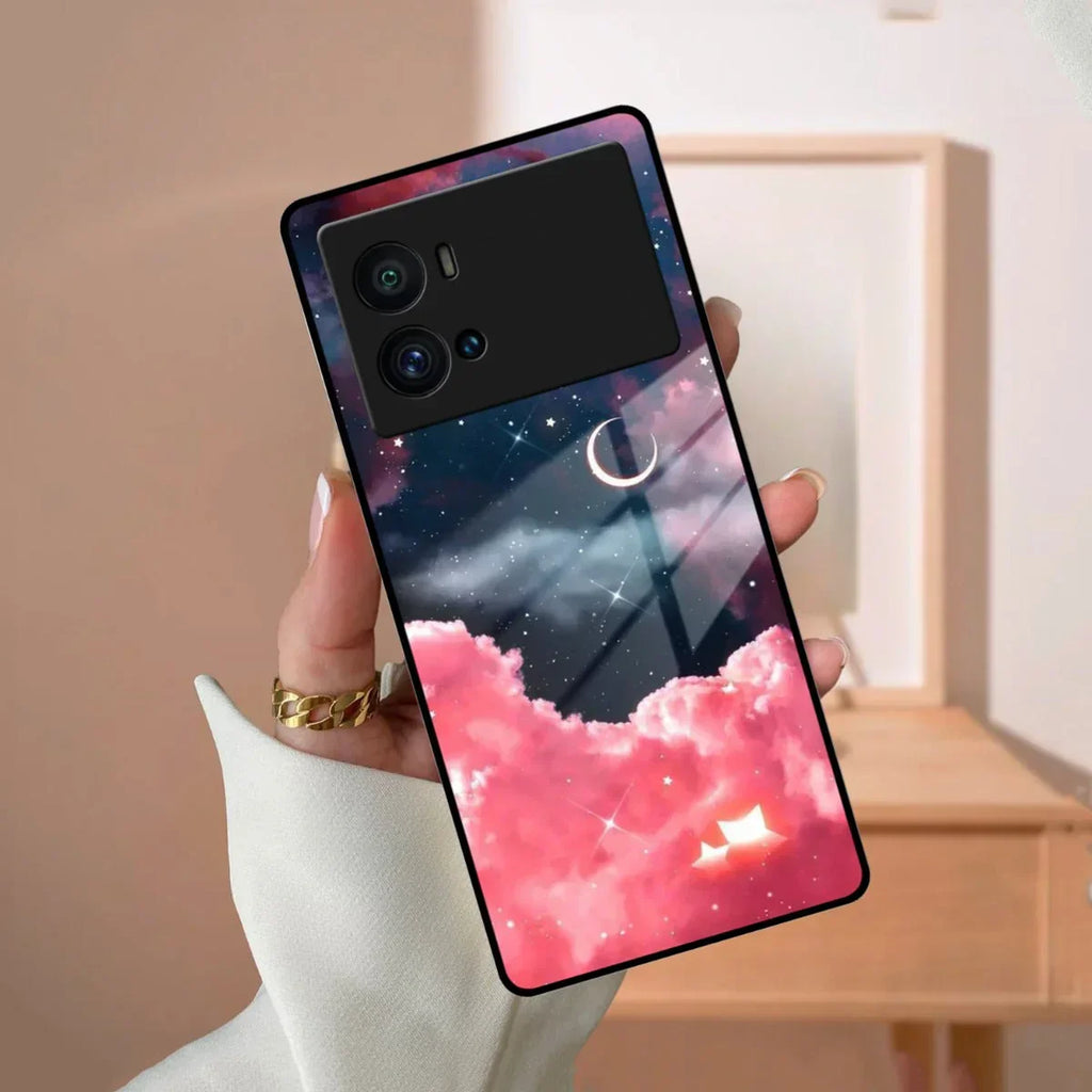 Aesthetic Cloud Glass Case Cover For Vivo - ShopOnCliQ
