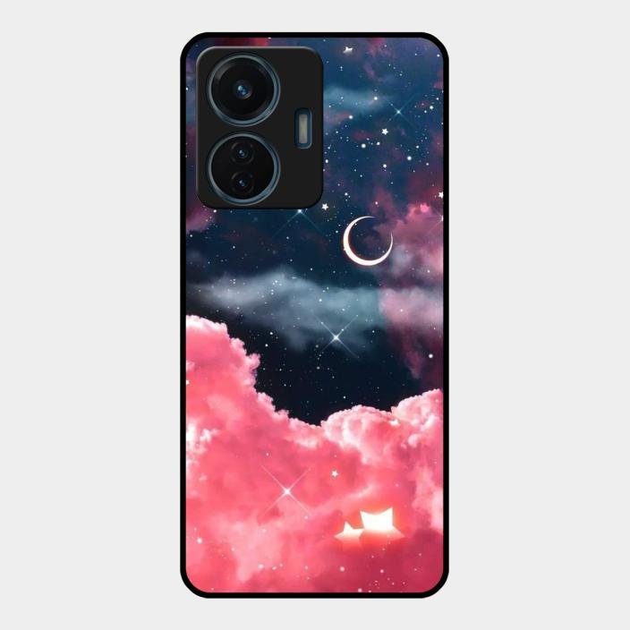 Aesthetic Cloud Glass Case Cover For Iqoo Z6 Lite 5G