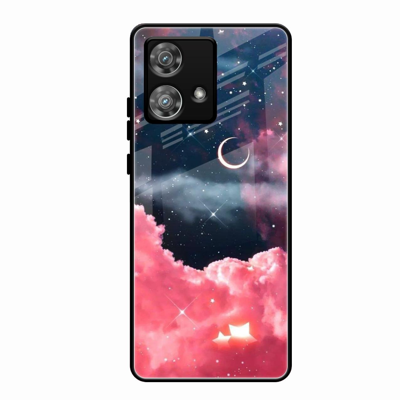 Aesthetic Cloud Glass Case Cover For Motorola Edge 40 5G