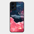 Aesthetic Cloud Glass Case Cover For Motorola G45 5G