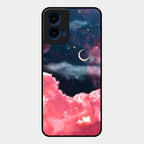 Aesthetic Cloud Glass Case Cover For Motorola G45 5G