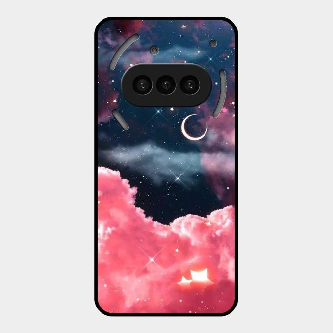 Aesthetic Cloud Glass Case Cover For Nothing Phone 3A 5G