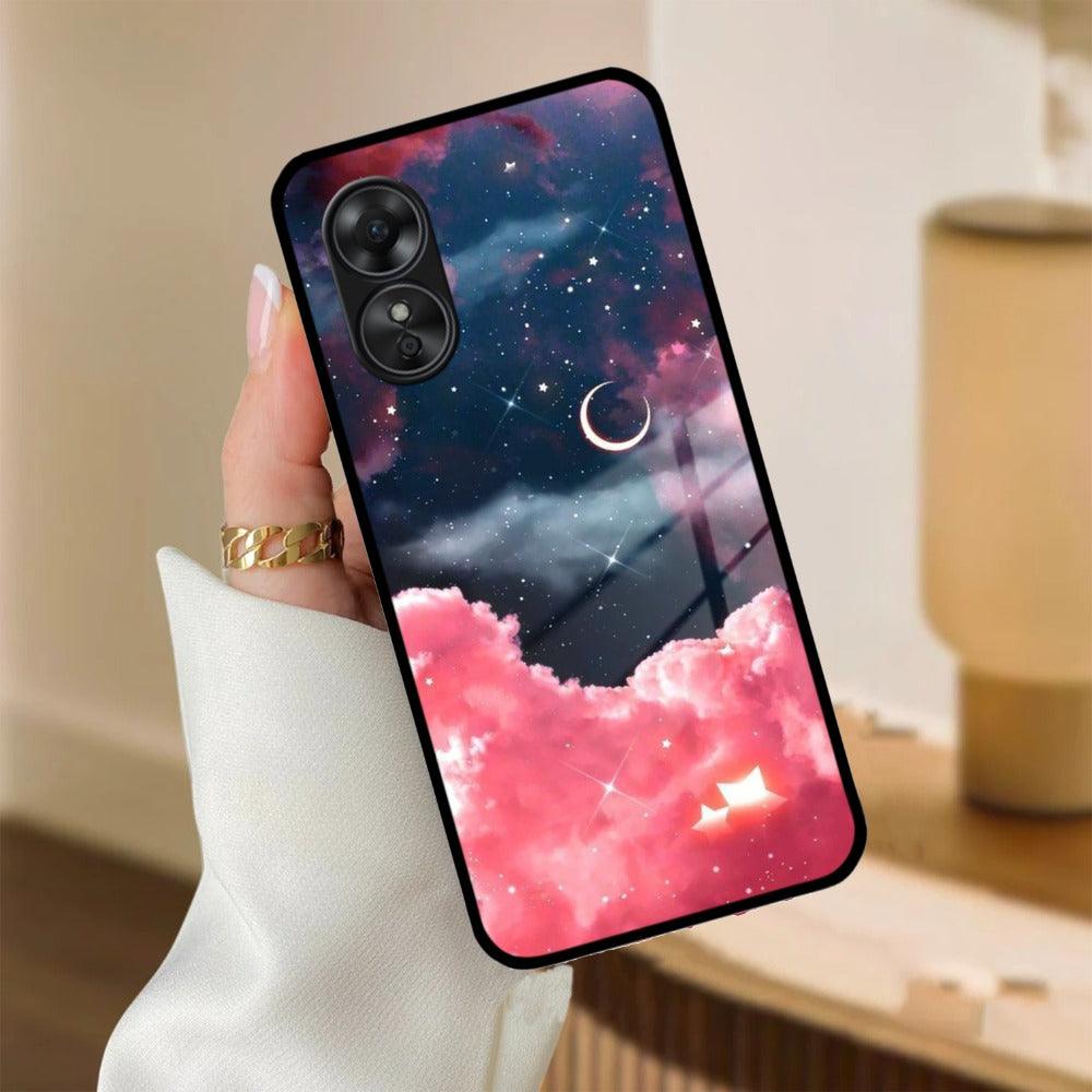 Aesthetic Cloud Glass Case Cover For Oppo